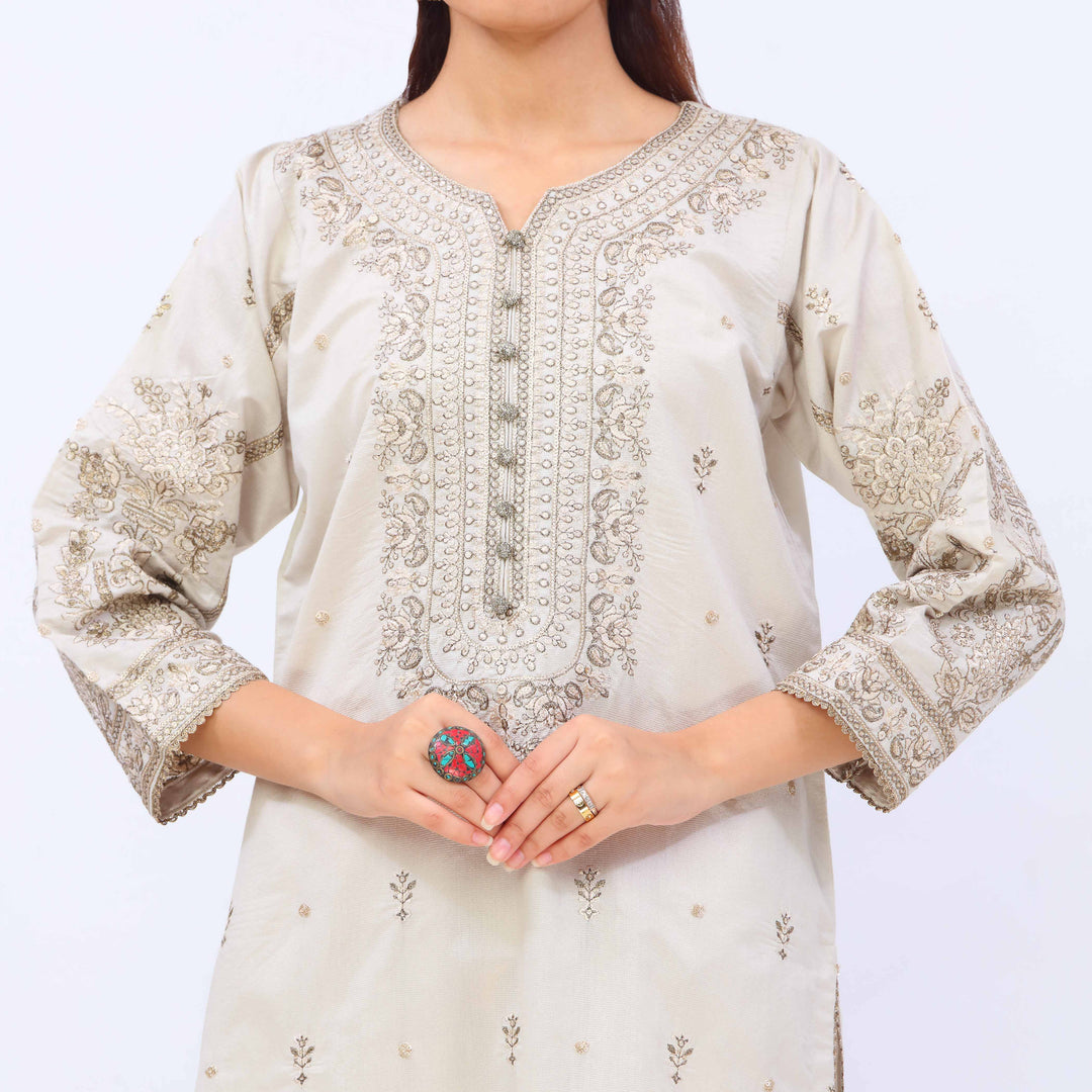 3 PC- Viscose Embellished Suit PF5065