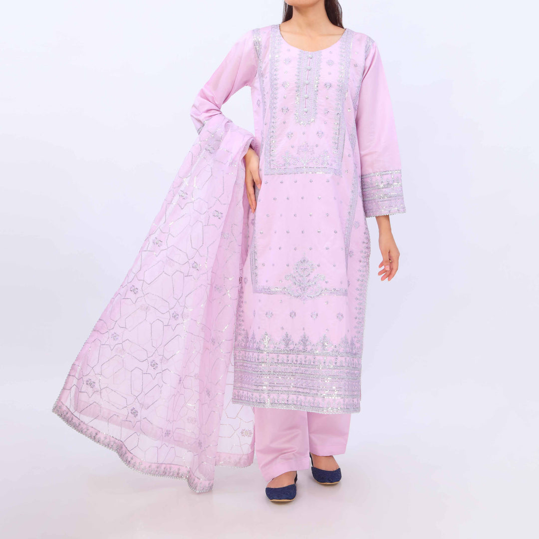 3 PC- Viscose Embellished Suit PF5088