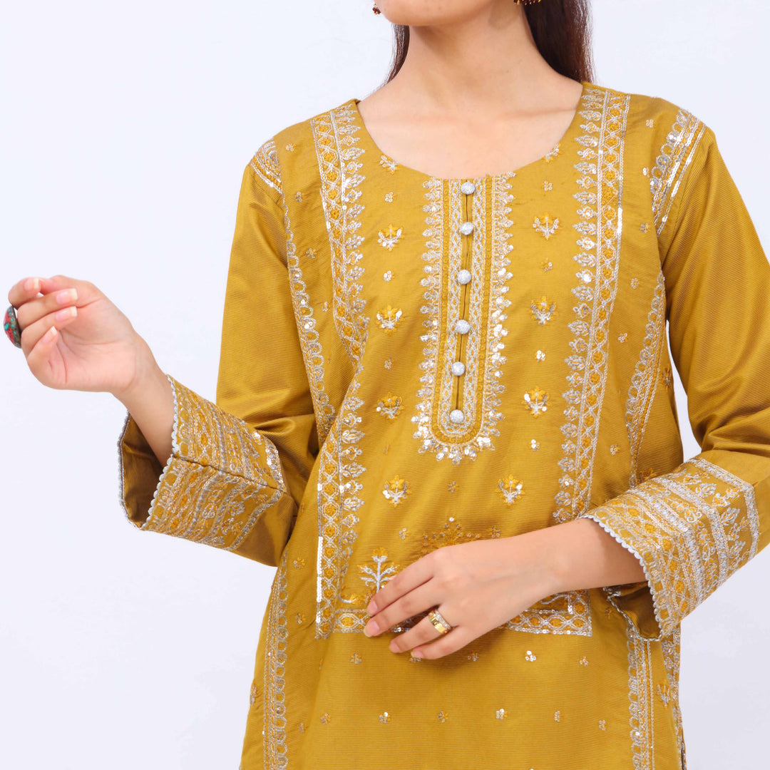 3 PC- Viscose Embellished Suit PF5090