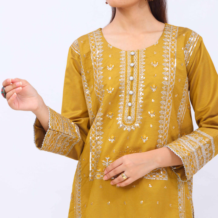 3 PC- Viscose Embellished Suit PF5090