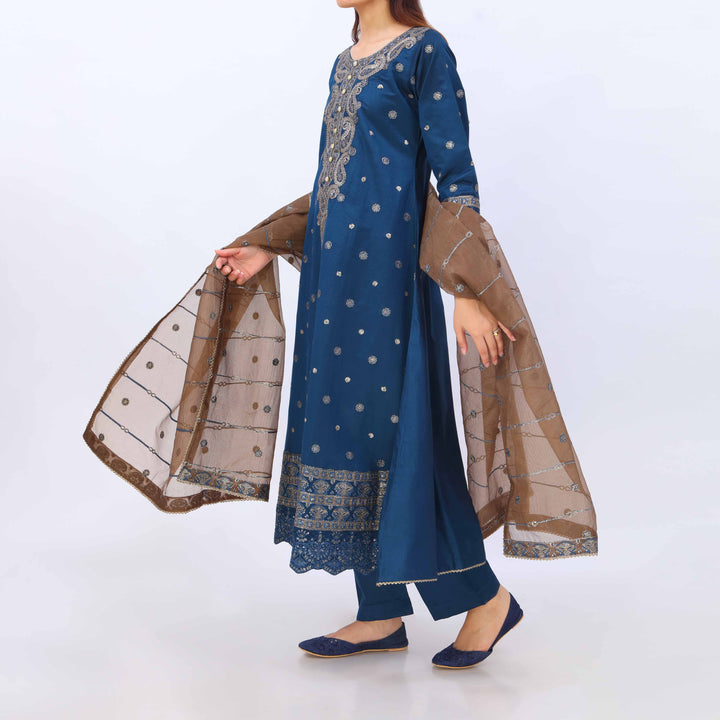 3 PC- Viscose Embellished Suit PF5112