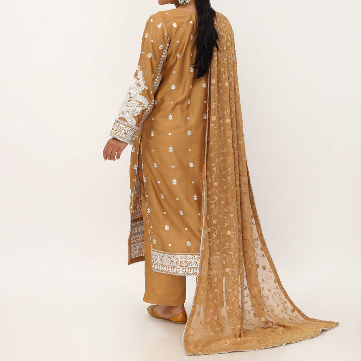 3PC- Viscose Embellished Suit PF5166