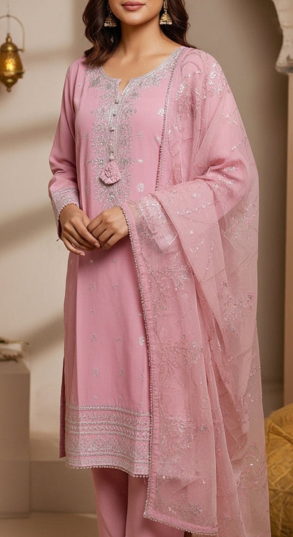 بدلة 3 قطع مزينة PF6010