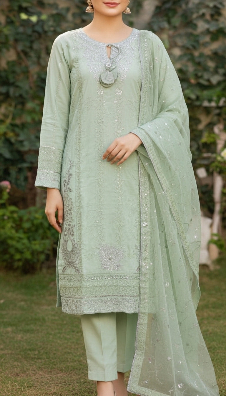 3 PC Embellished Suit PF6012