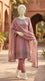 3 PC Embellished Raw Silk Suit PF610318