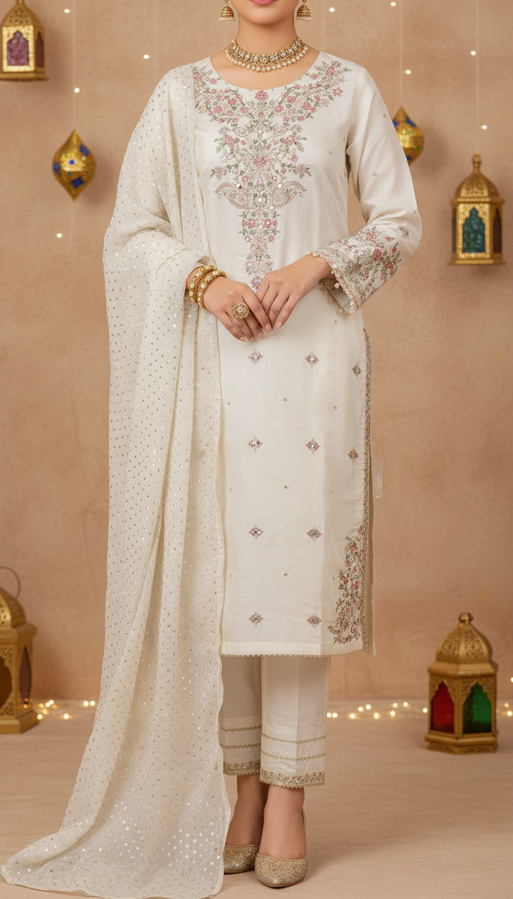 3 PC Embellished Suit PF6110