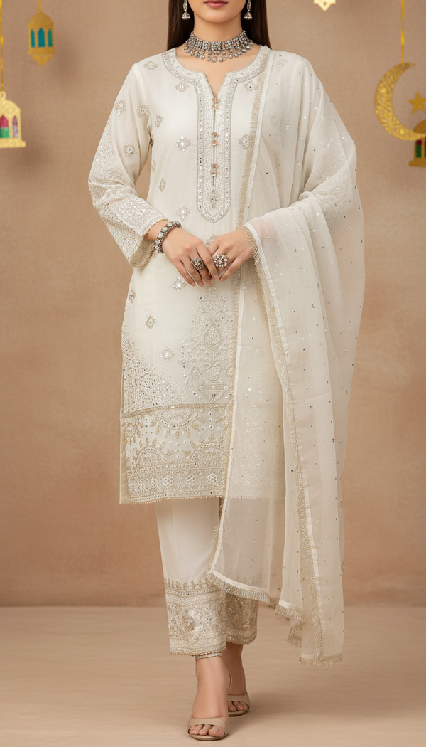 3 PC Embellished Suit PF6115