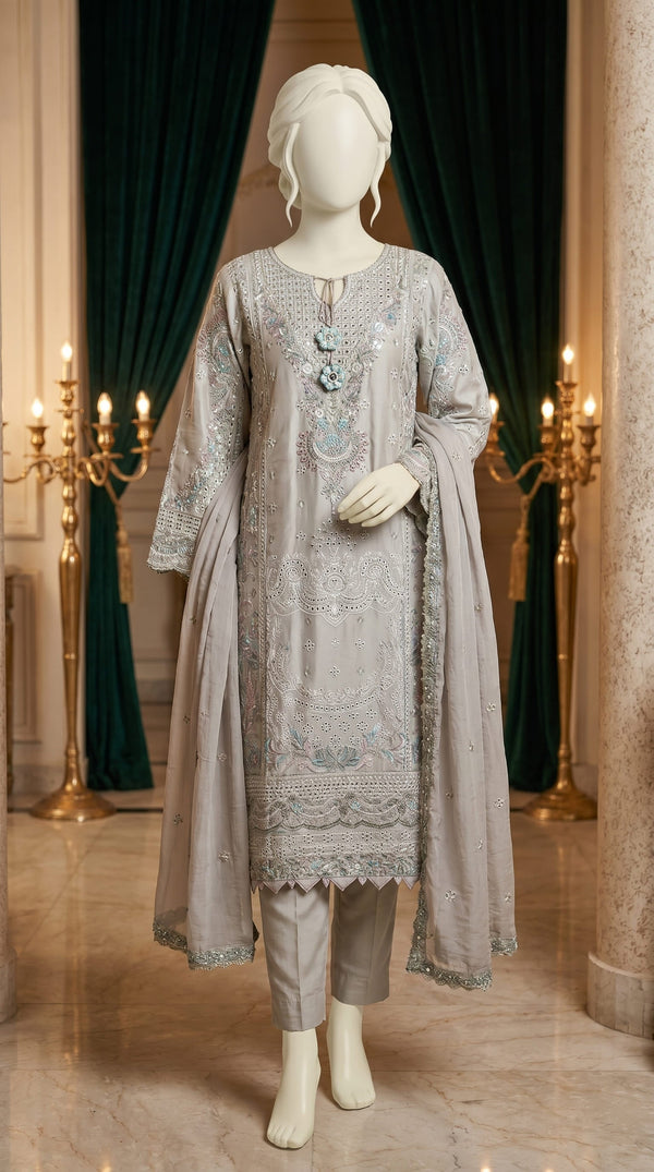 3 قطع بدلة قطنية مزخرفة PF614162