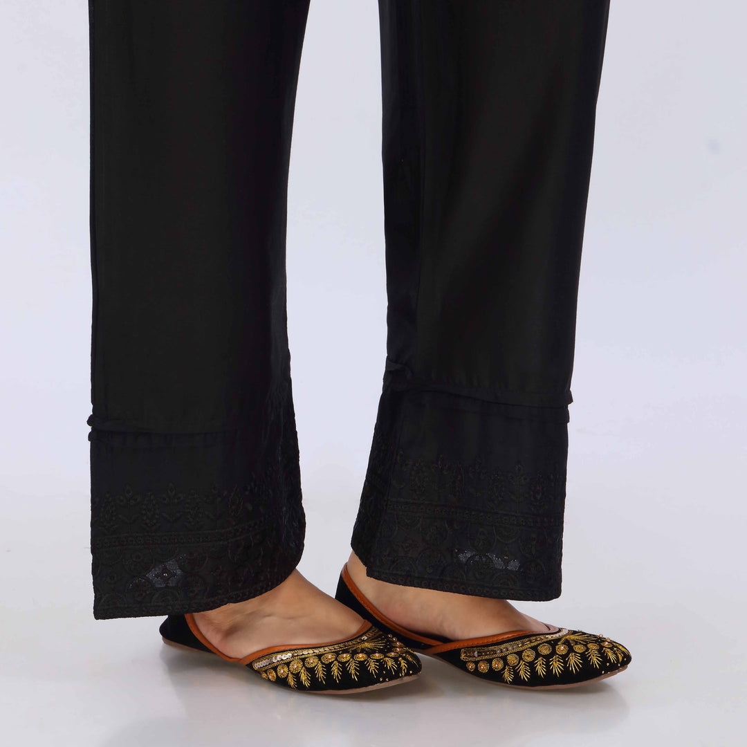 Black Cotton Cambric Trouser PL5068