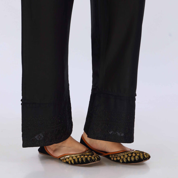 Black Cotton Cambric Trouser PL5068