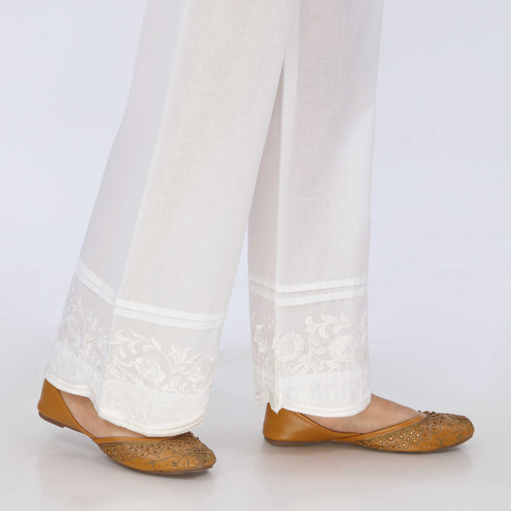 White Cotton Cambric Trouser PL5069