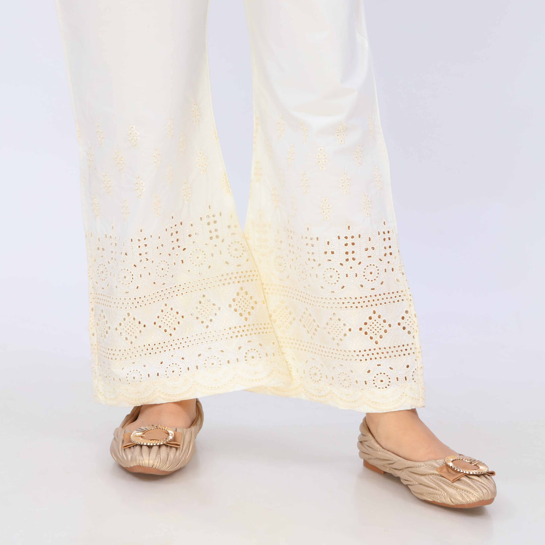 Cream Cotton Cambric Trouser PL5082