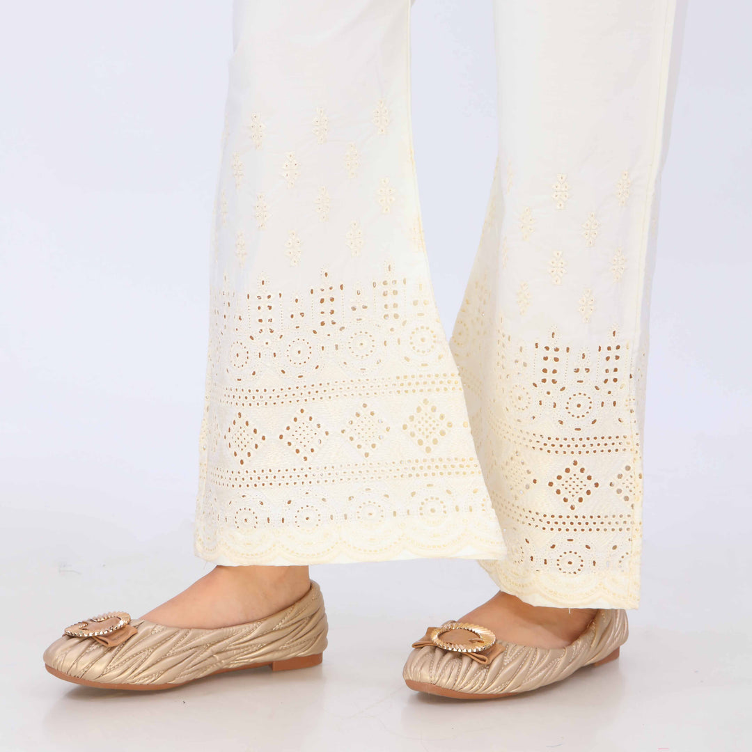 Cream Cotton Cambric Trouser PL5082