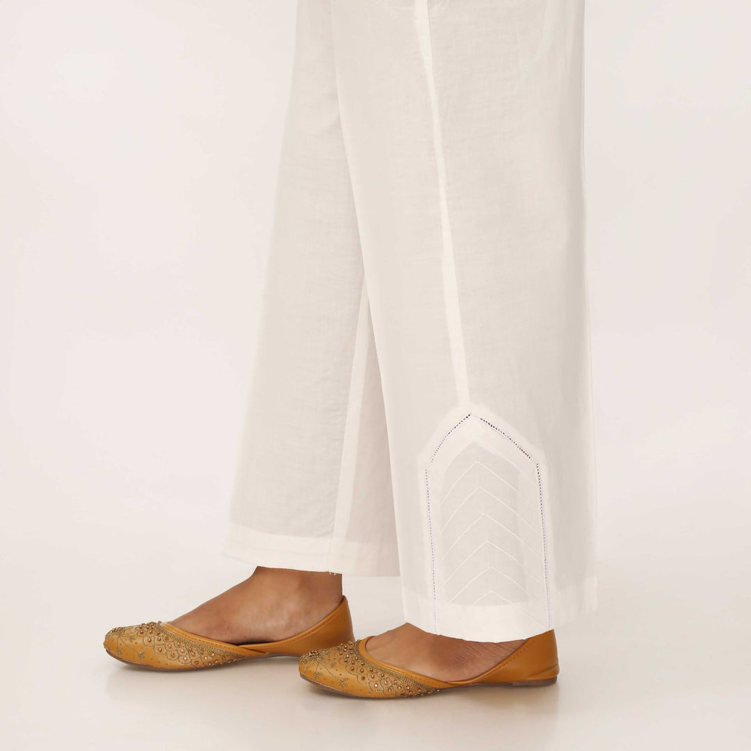 White Cotton Cambric Trouser PL5100