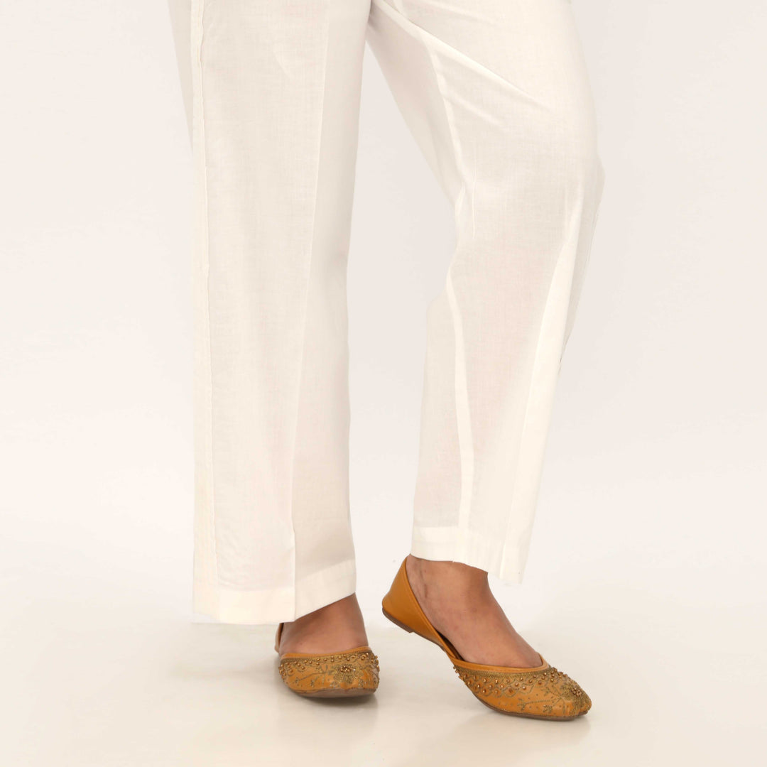 White Cotton Cambric Trouser PL5103