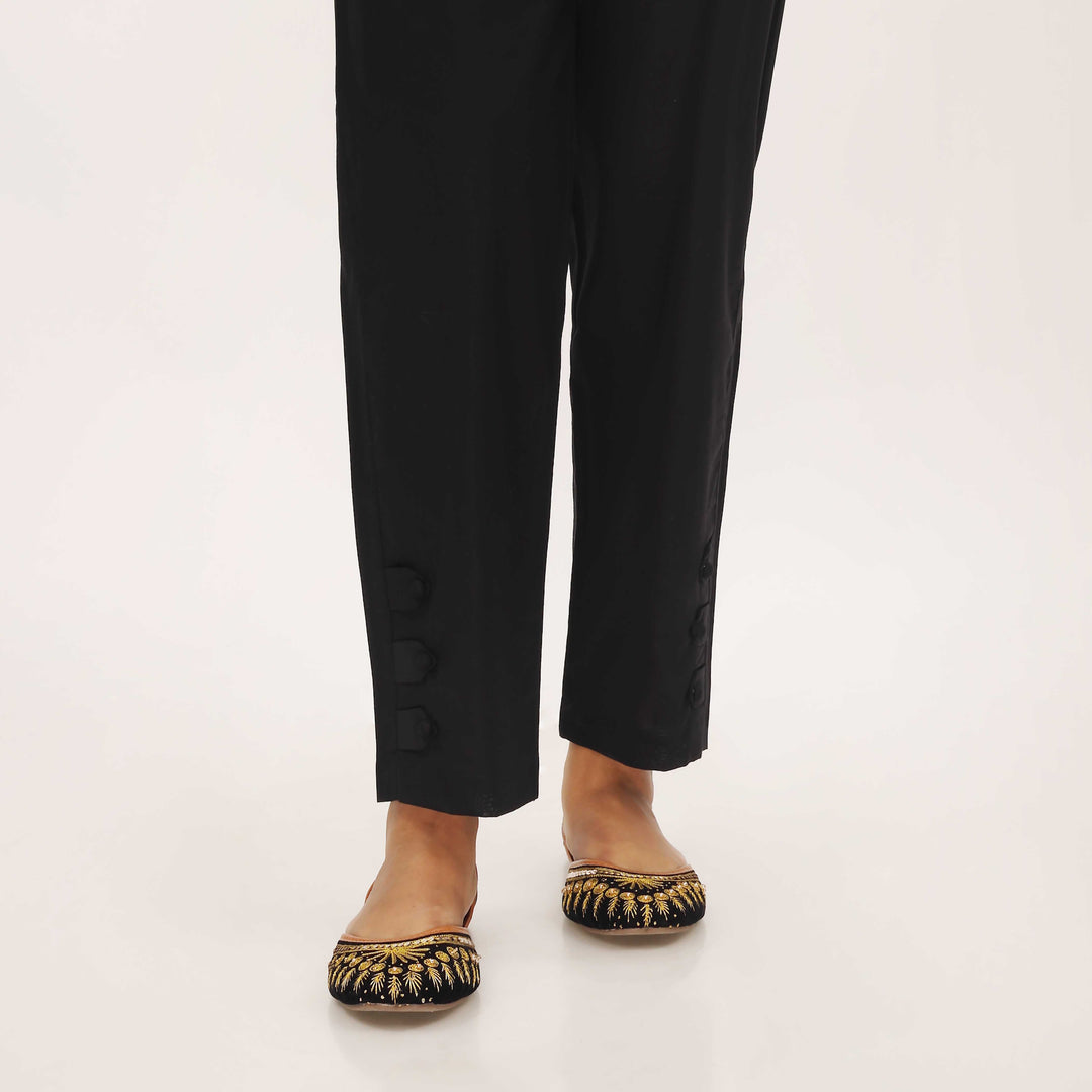 Black Cotton Cambric Trouser PL5110