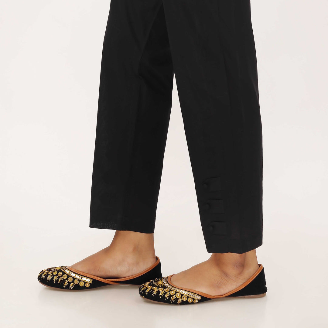 Black Cotton Cambric Trouser PL5110