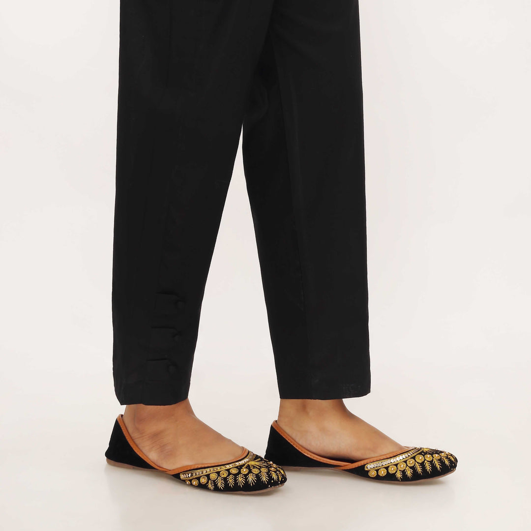 Black Cotton Cambric Trouser PL5110