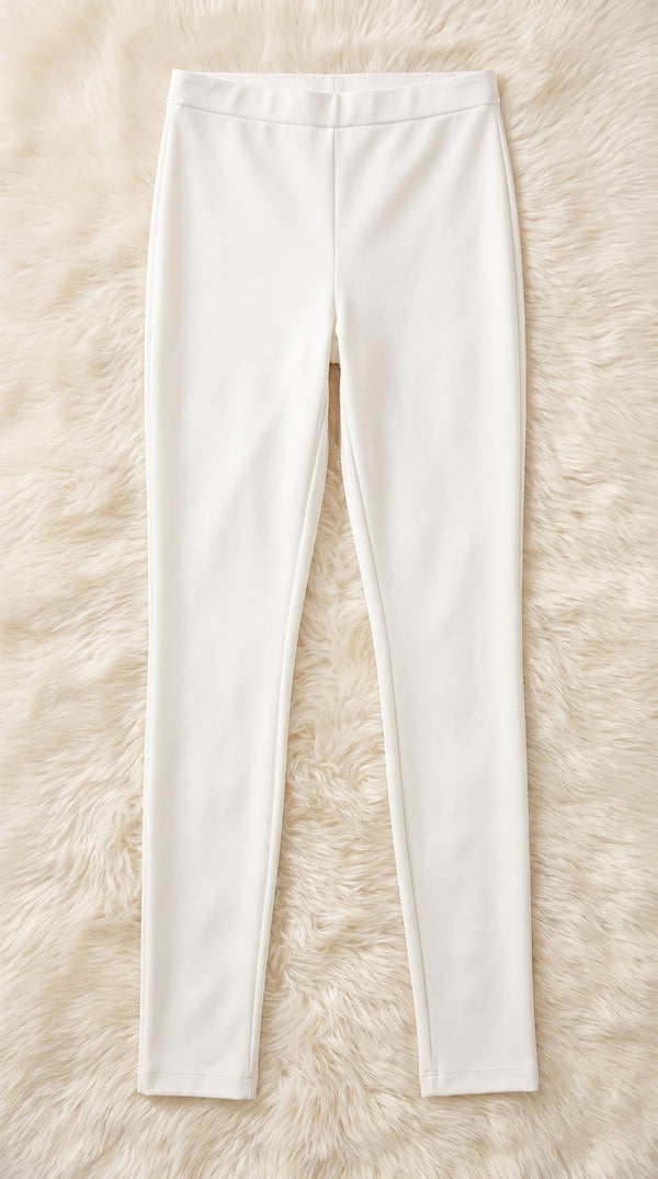 White Color Plain Tights PN2060