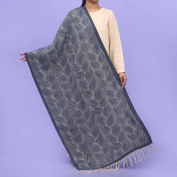 Blue Acrylic Winter Stole PN4293