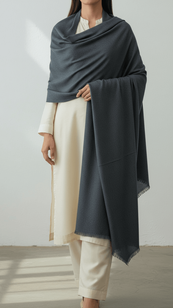 شال رمادي شتوي PN5023