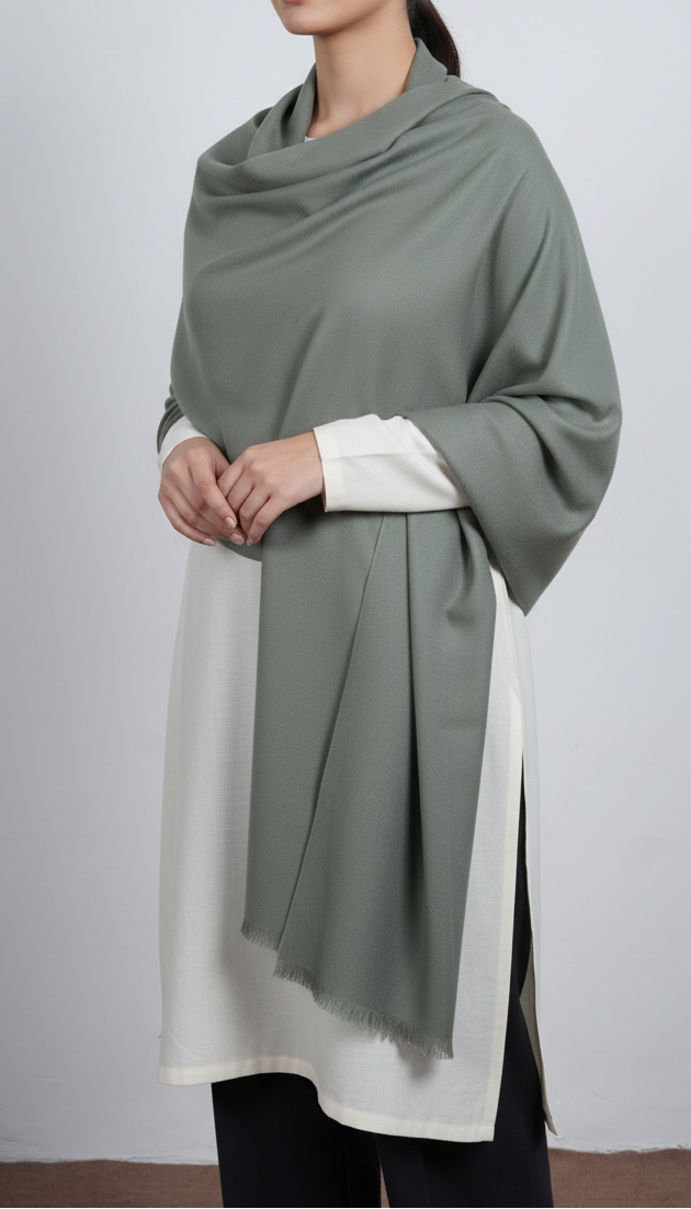 Green Winter Stole PN5025