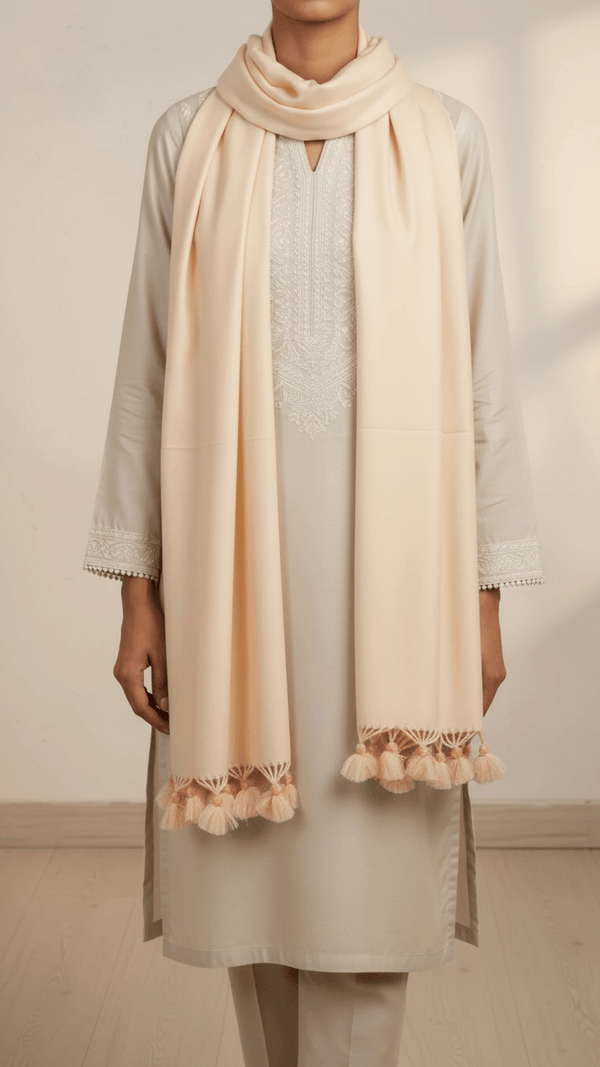 شال بيج شتوي PN5046
