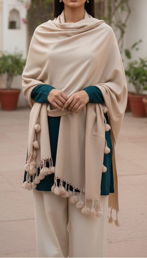 Khaki Winter Stole PN5047