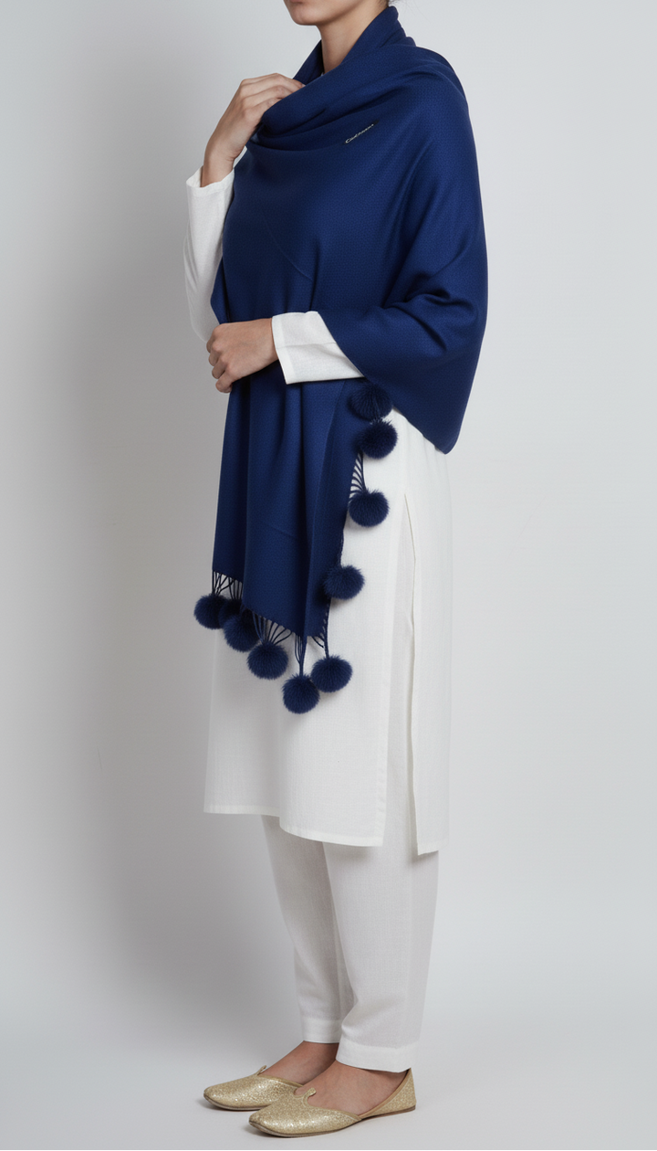 Navy Winter Stole PN5051
