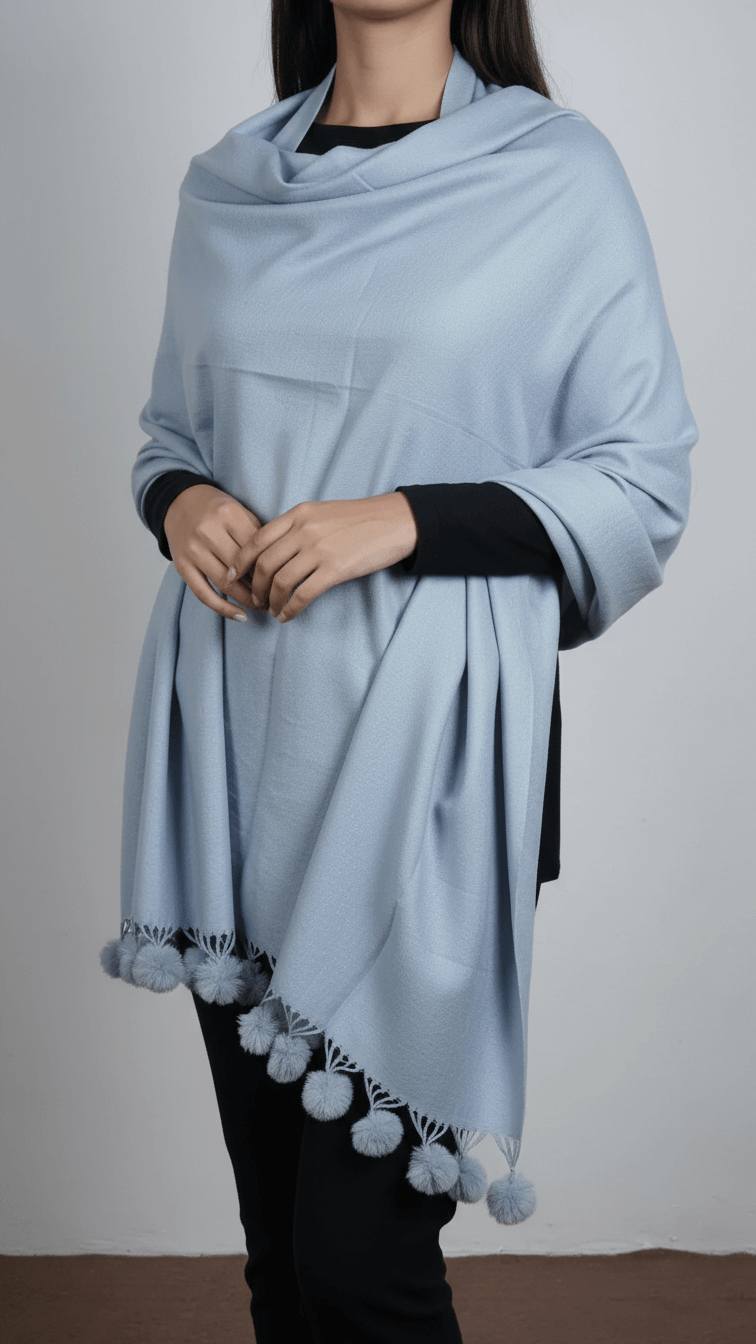 Grey Winter Stole PN5052