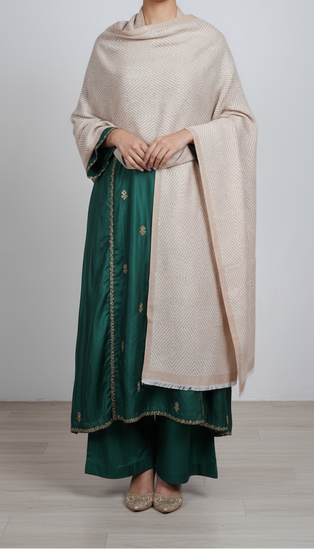 Beige Winter Stole PN5062