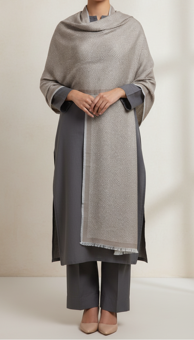 Khaki Winter Stole PN5065