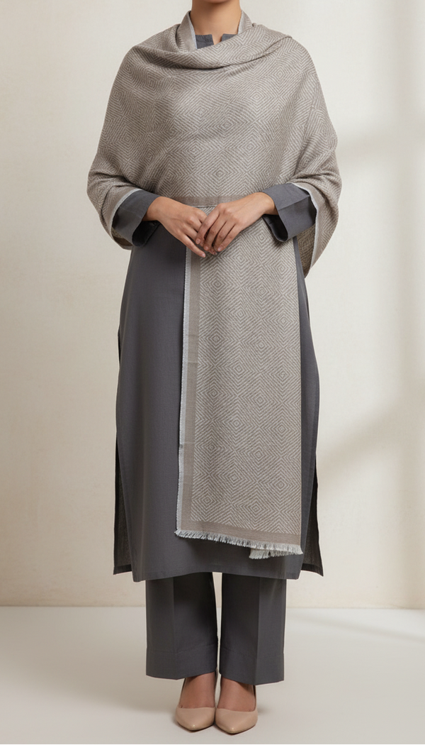 Khaki Winter Stole PN5065