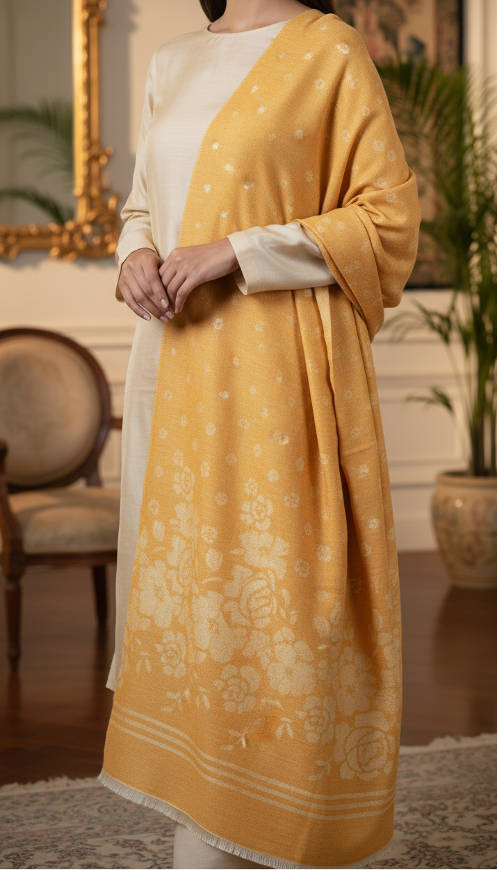 Mustard Winter Stole PN5080