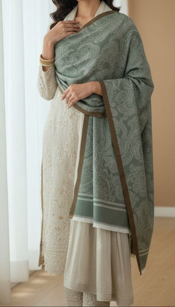 Green Winter Stole PN5142