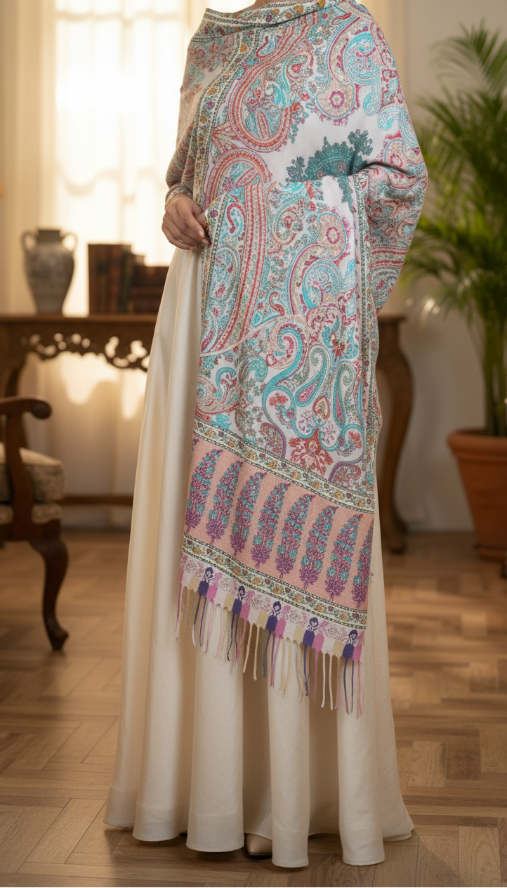 Beige Winter Stole PN5152