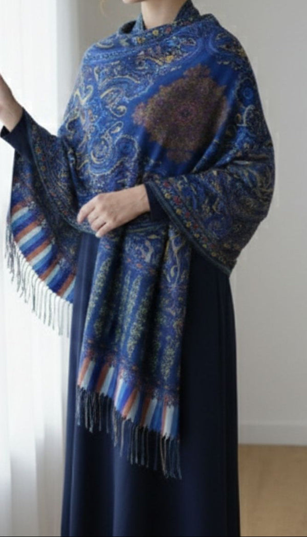 Sky Blue Winter Stole PN5153