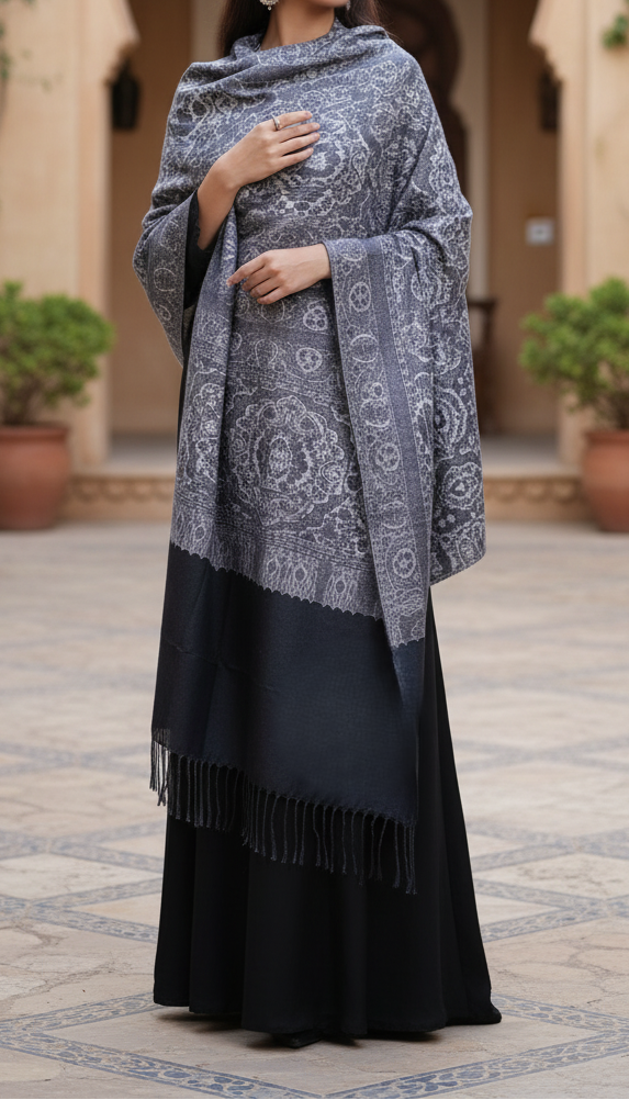 وشاح شتوي أسود PN5191