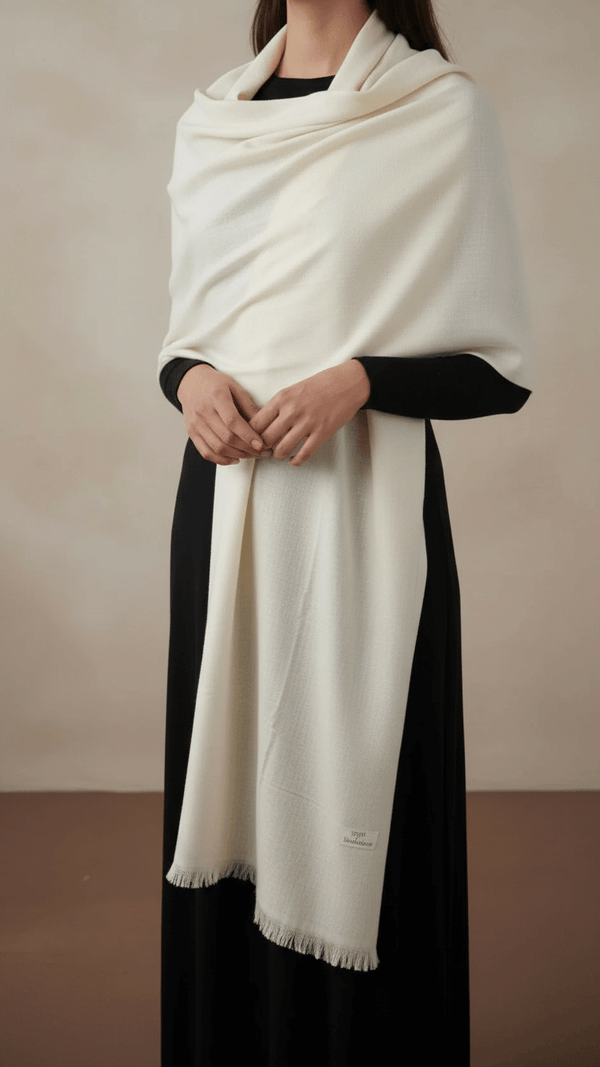 Cream Winter Stole PN5204