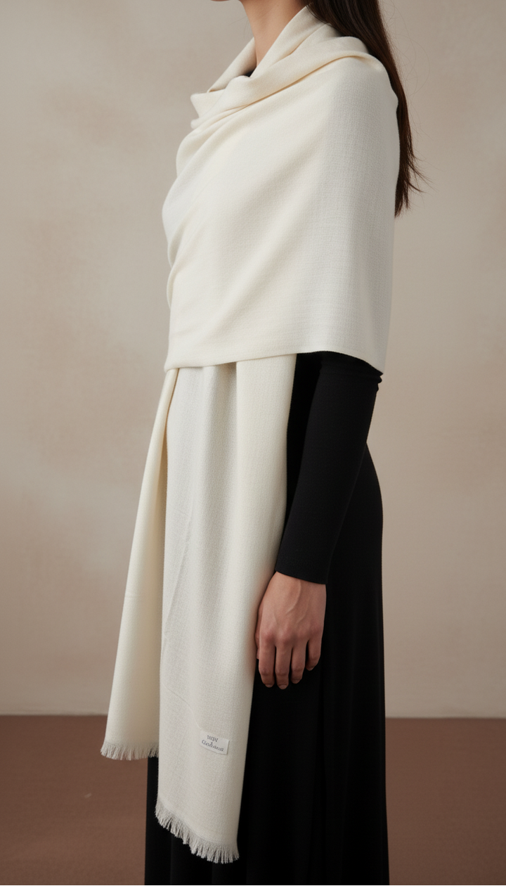 Cream Winter Stole PN5204