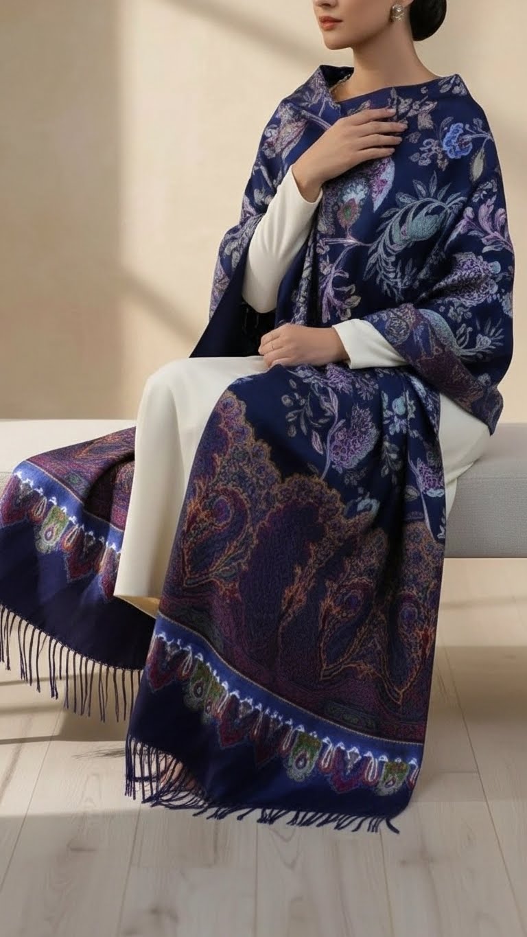 شال شتوي كحلي PN5236