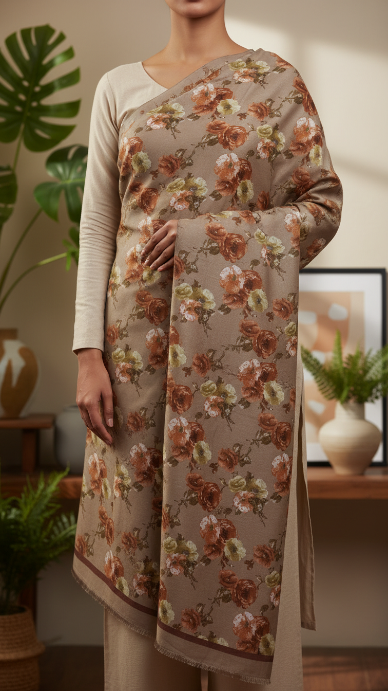 Khaki Winter Stole PN5253