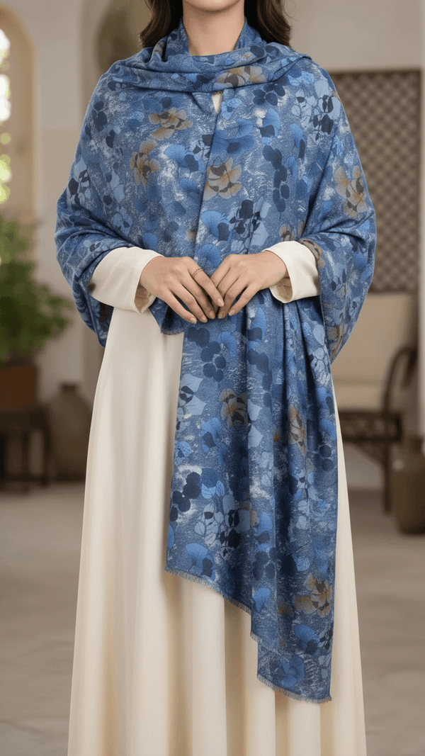 وشاح شتوي أزرق PN5273