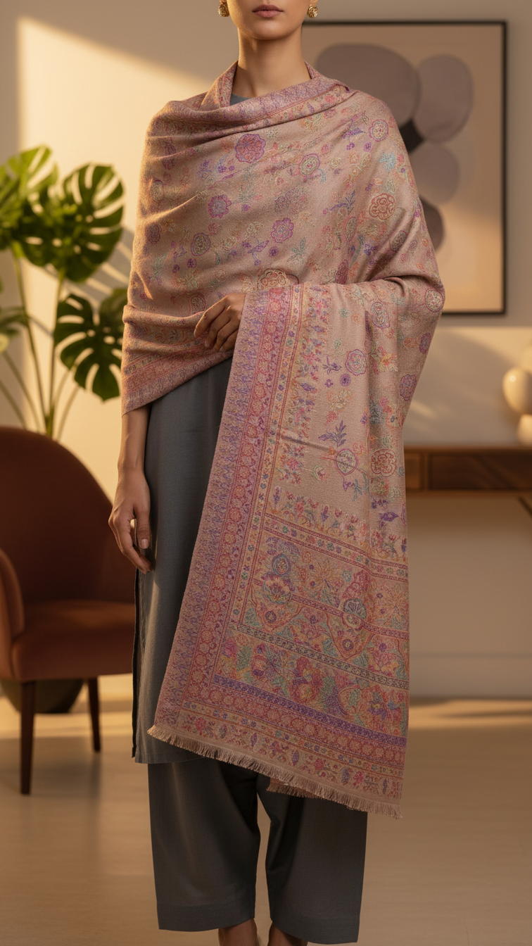 Pink Winter Stole PN5333