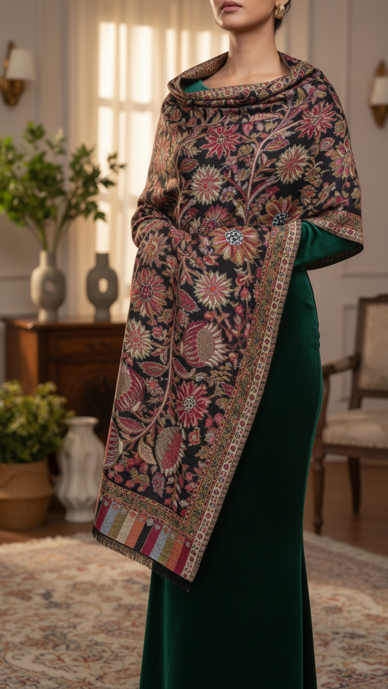 Black Winter Stole PN5339