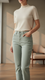Green Denim Pant PP6097
