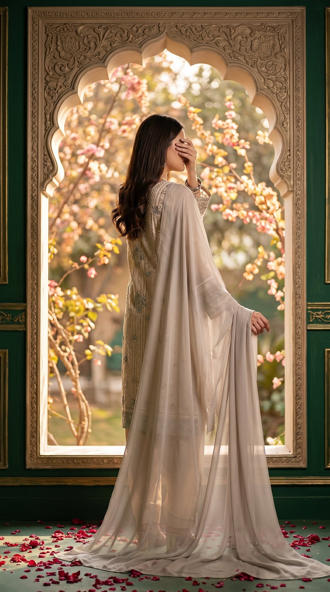 Grey Plain Dyed Chiffon Dupatta PS2702