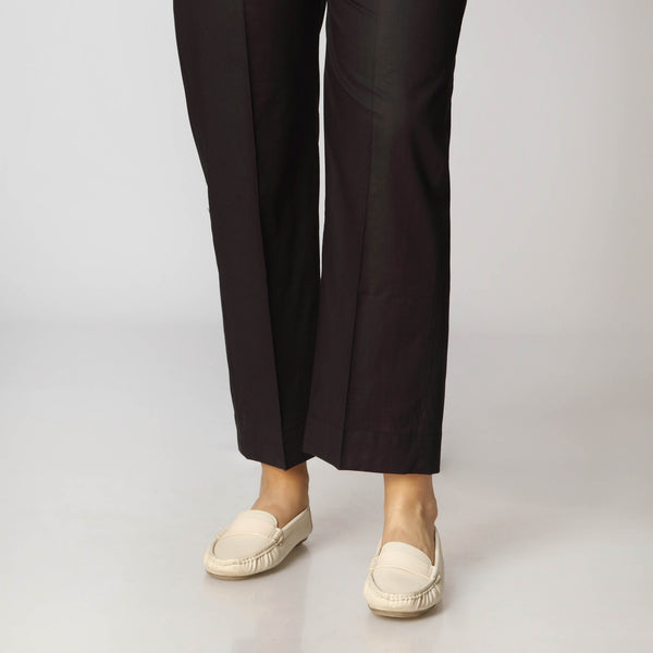 Black Cambric Straight Fit Trousers PS3510