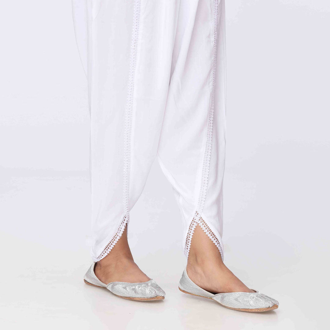 White Cambric Tulip Shalwar PS3566