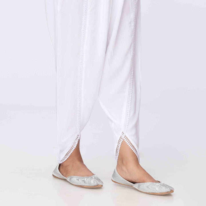 White Cambric Tulip Shalwar PS3566